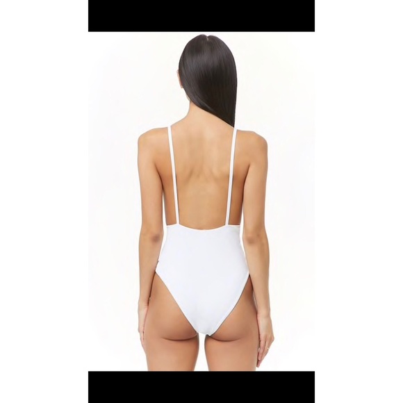 F21 mesh panel one piece swimsuit - Picture 2 of 8